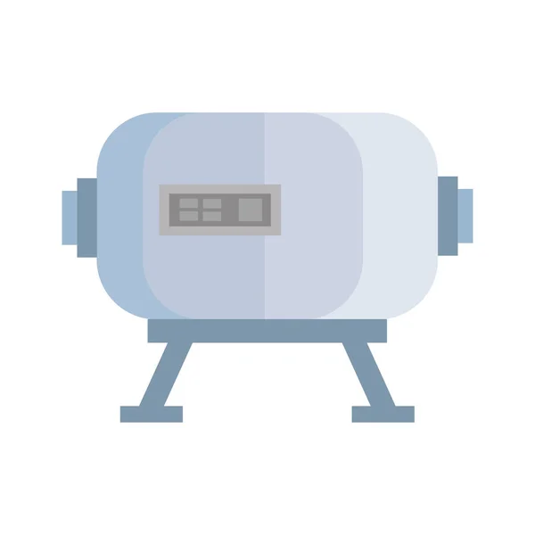 Industry Metalic Tank Isolated Icon — Stock vektor