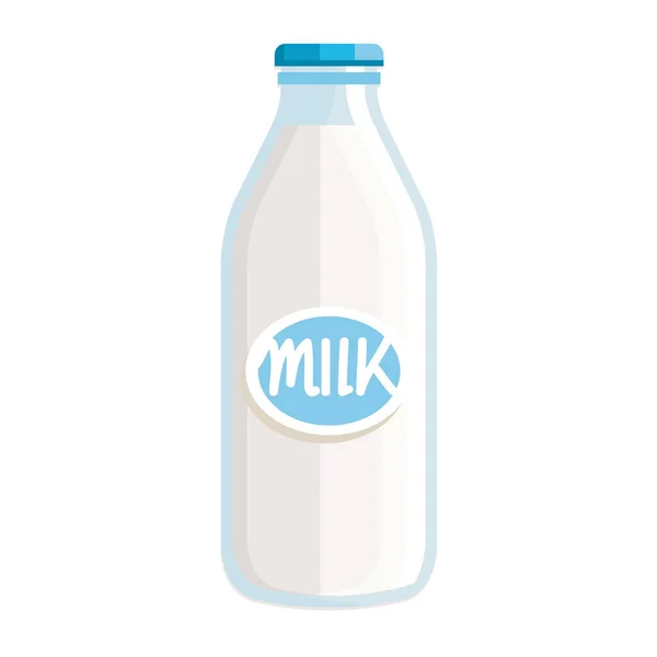 Milk Glass Bottle Product Icon — 스톡 벡터