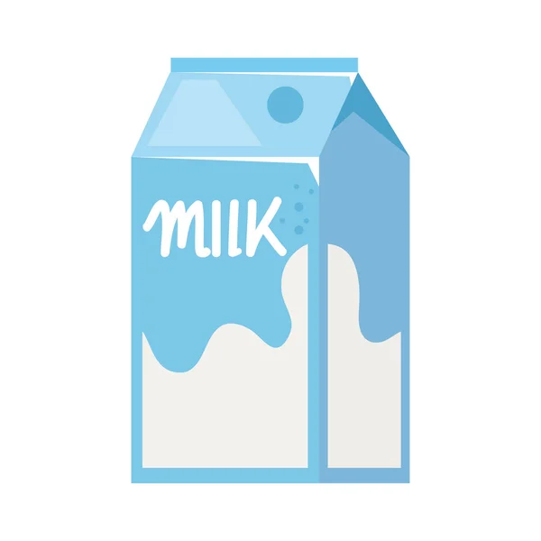 Icône Produit Emballage Boîte Lait — Image vectorielle