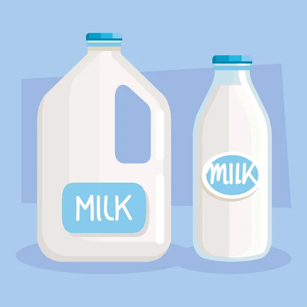 Milk Bottle Jar Products — Image vectorielle