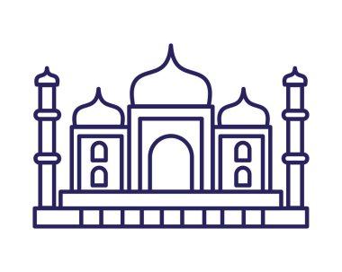 Taç Mahal Hindistan simgesi simgesi