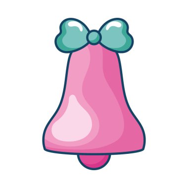 Yay süslemeli pembe zil.