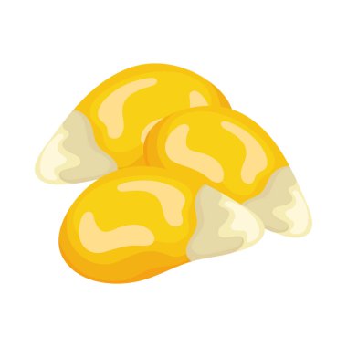 Taze sebze ikonu izole edildi