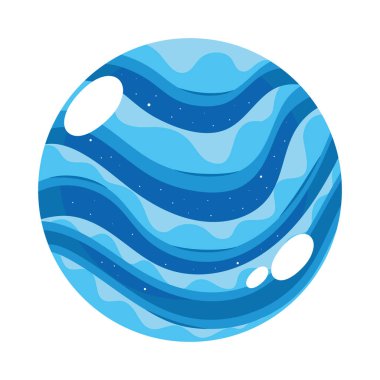 Mavi gezegen evren dış simgesi