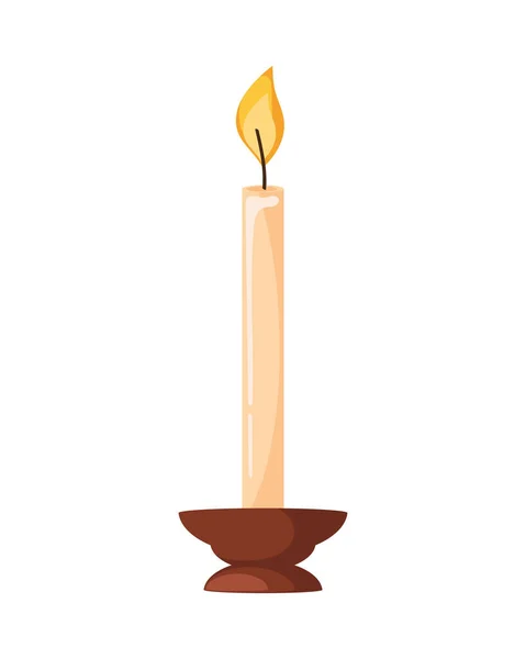 Candle Chandelier Religious Icon — Stock Vector