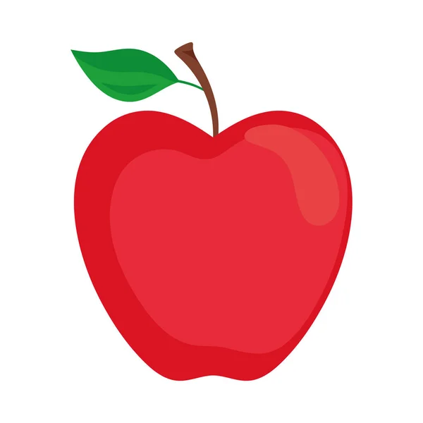 Jabłko Świeże Owoce Natura Ikona — Wektor stockowy