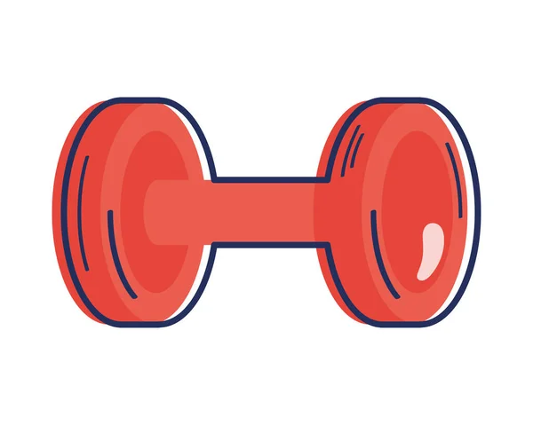 Gym Dumbbell Sport Equipment Icon — Vetor de Stock