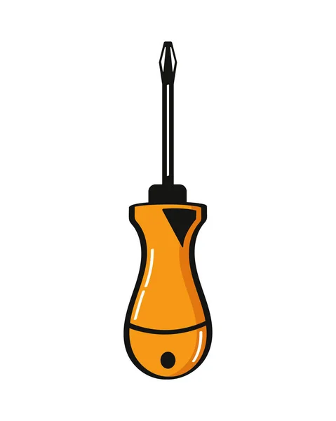 Handle Screwdriver Tool Isolated Icon — Image vectorielle