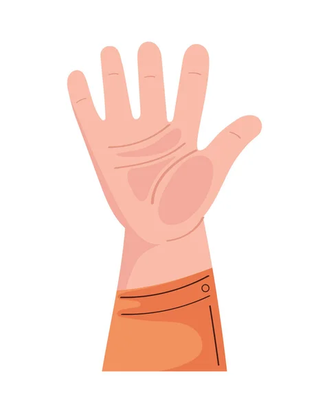 Hand Human Gesture Icon — Stock Vector