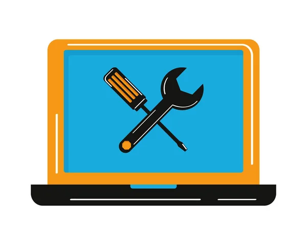 Repair Service Laptop Icon — Image vectorielle