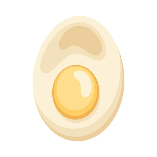 Egg Boiled Healthy Food Icon — Stockvector