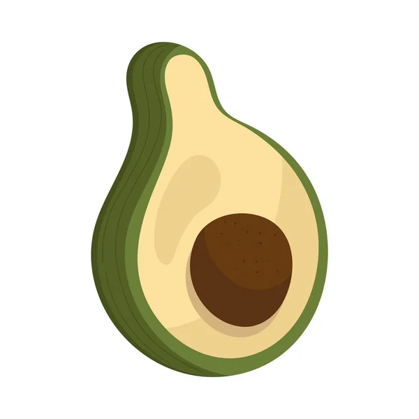 Fresh Avocado Vegetable Half Icon — Stockový vektor