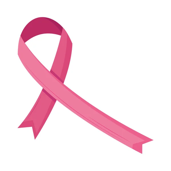Breast Cancer Ribbon Campaign Icon — Stock Vector