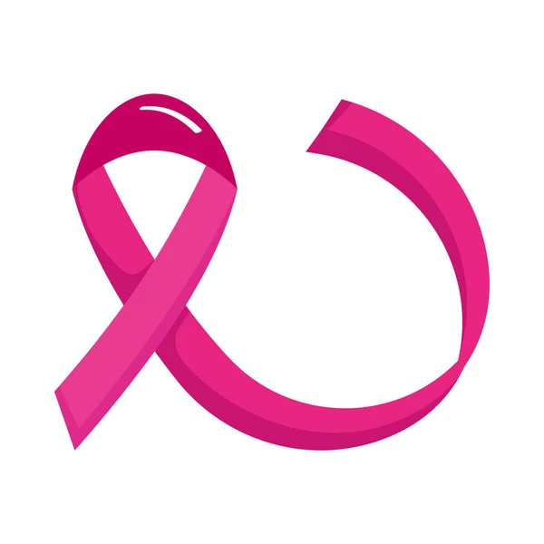Breast Cancer Pink Ribbon Awareness Icon — Stock vektor