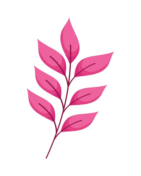 Иконка Листвы Розовых Листьев — стоковый вектор