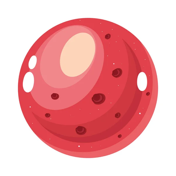 Mars Planet Universe Space Outer Icon — Stockvektor