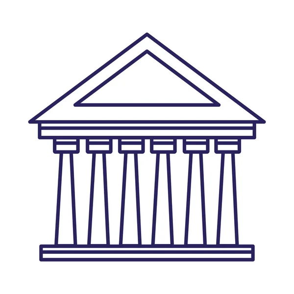 Rome Parliament Facade Landmark Icon — Stockvector