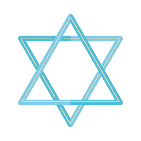 Jewish Star David Sacred Symbol — Archivo Imágenes Vectoriales