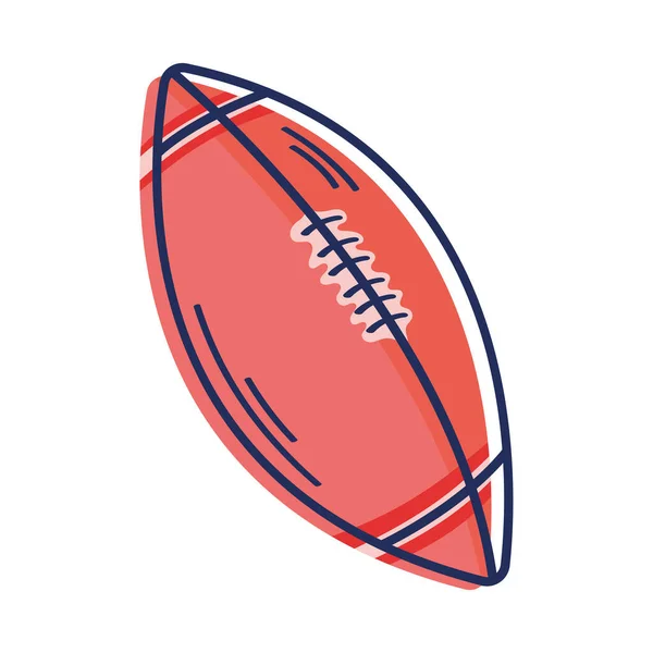 Amerikaans Voetbal Ballon Sport Apparatuur — Stockvector