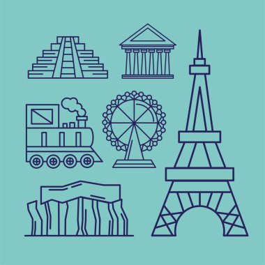 six world famous set landmarks
