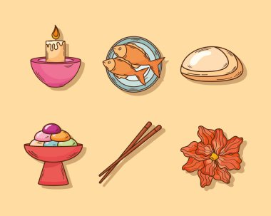 6 chuseok kutlama simgesi