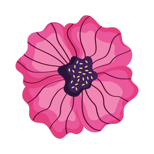 Pink Flower Garden Decoration Nature Icon — ストックベクタ