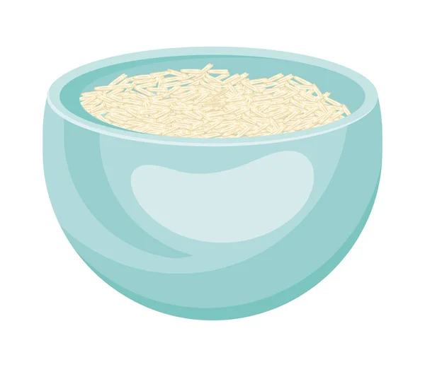 Bowl Quinoa Food Icon — Vetor de Stock