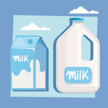 süt kavanozu ve süt ürünleri