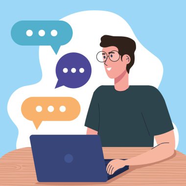 dizüstü bilgisayarı kullanan adam