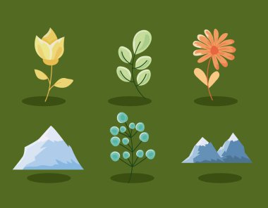 6 peyzaj doğa simgesi