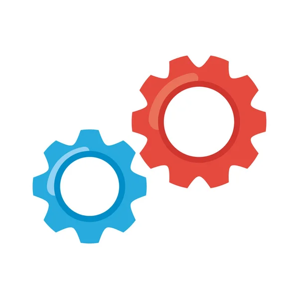 Gears Cogs Setting Machine Icons — Stok Vektör
