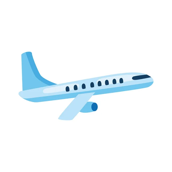 Uçak Seyahat Uçan Izole Simgesi — Stok Vektör
