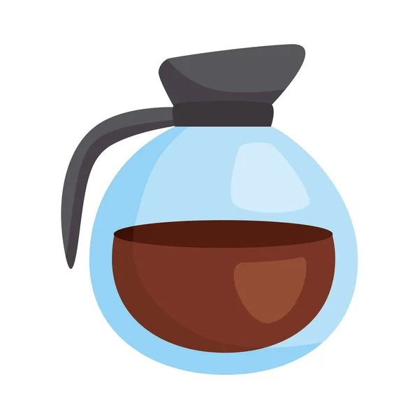 Coffee Drink Teapot Isolated Icon — 图库矢量图片