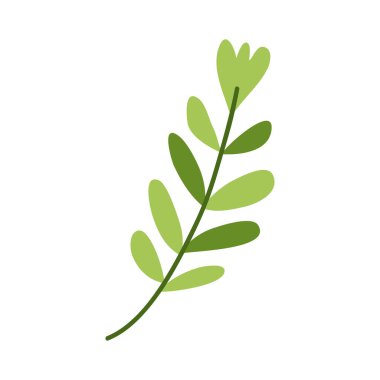 Yaprak yaprağı simgesine sahip dal