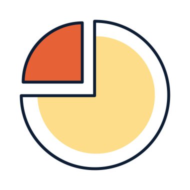 statistics pie infographic information icon