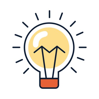 ampul ışığı enerji ikonu