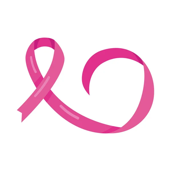 Значок Стрічки Кампанії Раку Молочної Залози — стоковий вектор