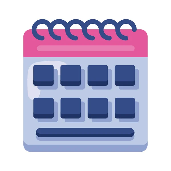 Calendar Remider Date Isolated Icon — ストックベクタ