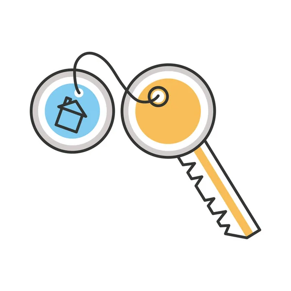 Property Key Door Isolated Icon — 图库矢量图片