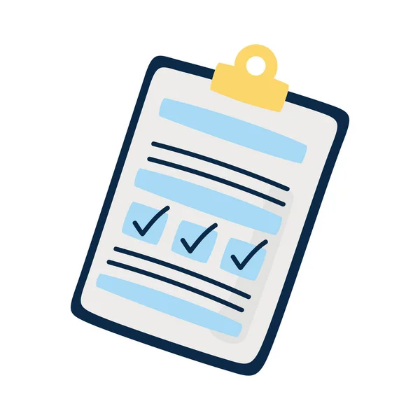 Clipboard Checklist Document Icon —  Vetores de Stock