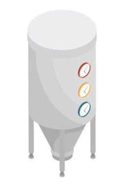 isometric Industrial tank style icon