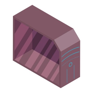 isometric tower device tech icon
