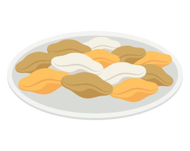 Chuseok şarkı simgesi ile yemek