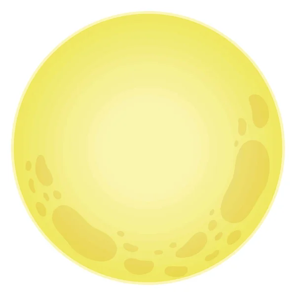 Yellow Moon Autumn Season Icon — Stok Vektör