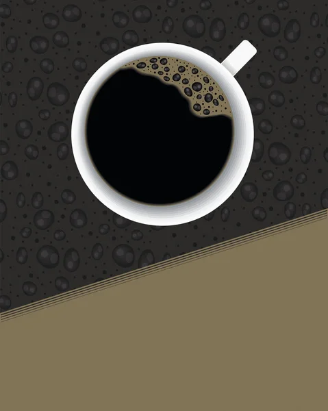 Плакат Напитками Чашки Кофе — стоковый вектор