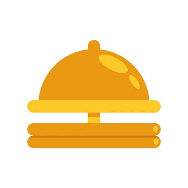 Golden Bell Hotel Accessory Icon — Vettoriale Stock