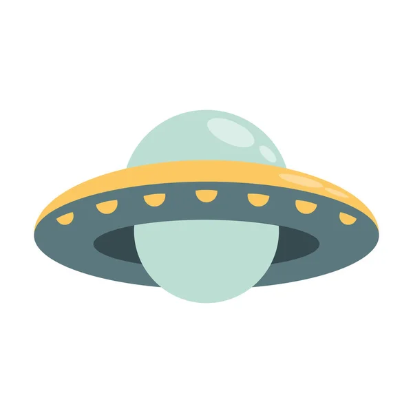 Διάστημα Εξωτερικό Ufo Ιπτάμενο Εικονίδιο — Διανυσματικό Αρχείο