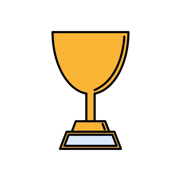 Trofee Cup Award Geïsoleerd Pictogram — Stockvector