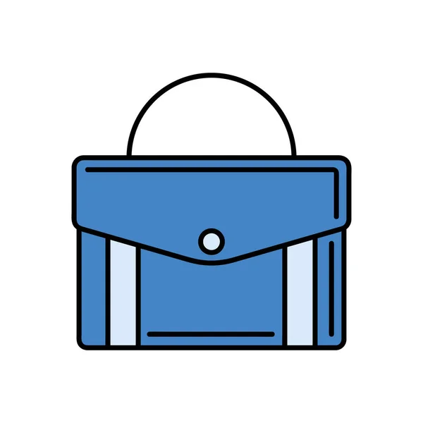 Blue Portfolio Elegant Accessory Icon — Stockvektor