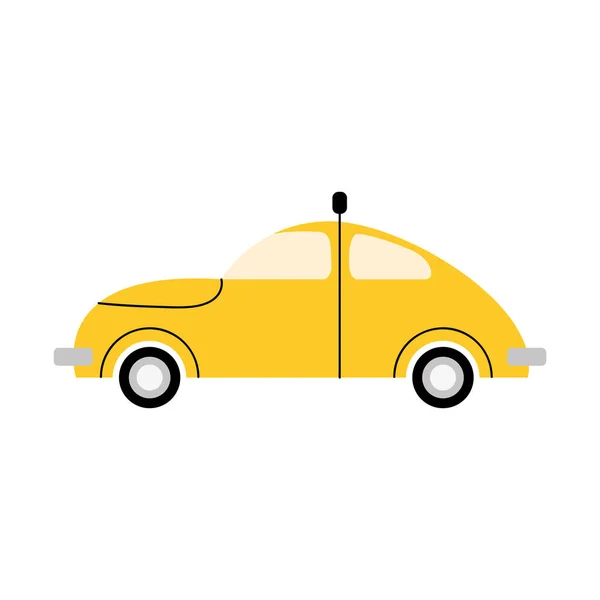 Taxi Public Service Isolated Icon — Stock vektor